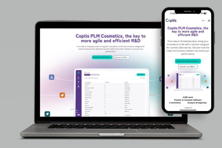 Coptis pushes button on website refresh